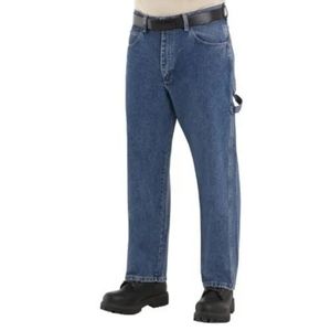Bulwark FR Cat 2 Carpenter Jeans Blue Denim Dungaree Welders Oil Gas Men 44 x 32